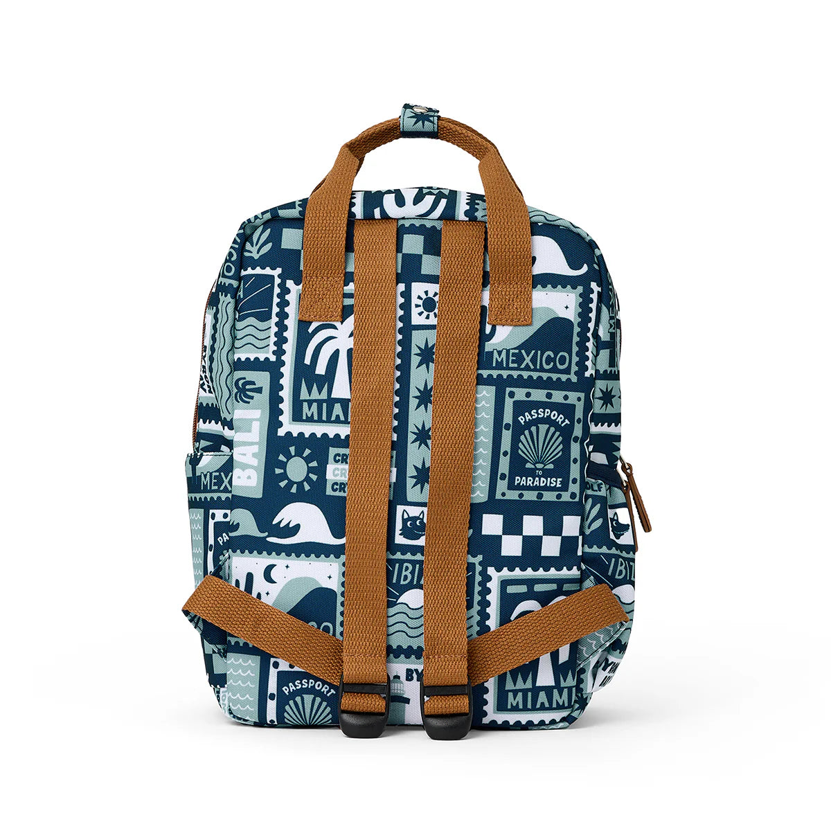 Crywolf Mini Backpack Blue Postcards