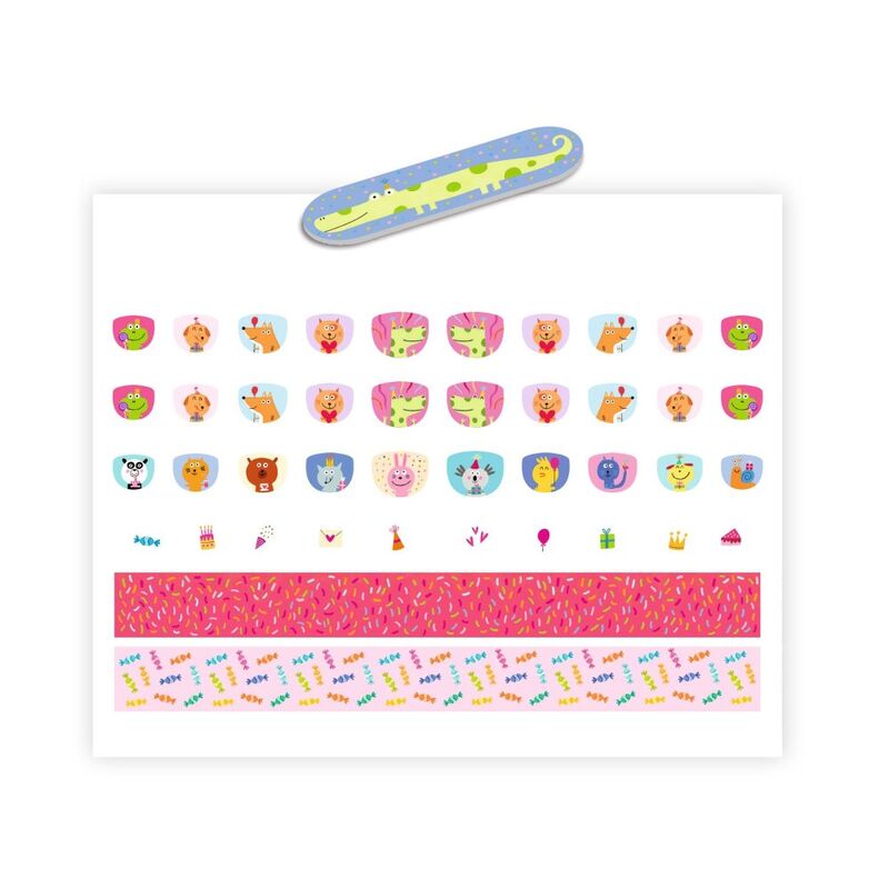 Djeco Happy Birthday Nail Stickers