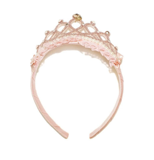 Goody Gumdrops Glitter Pearl Tiara Alice Band Champagne