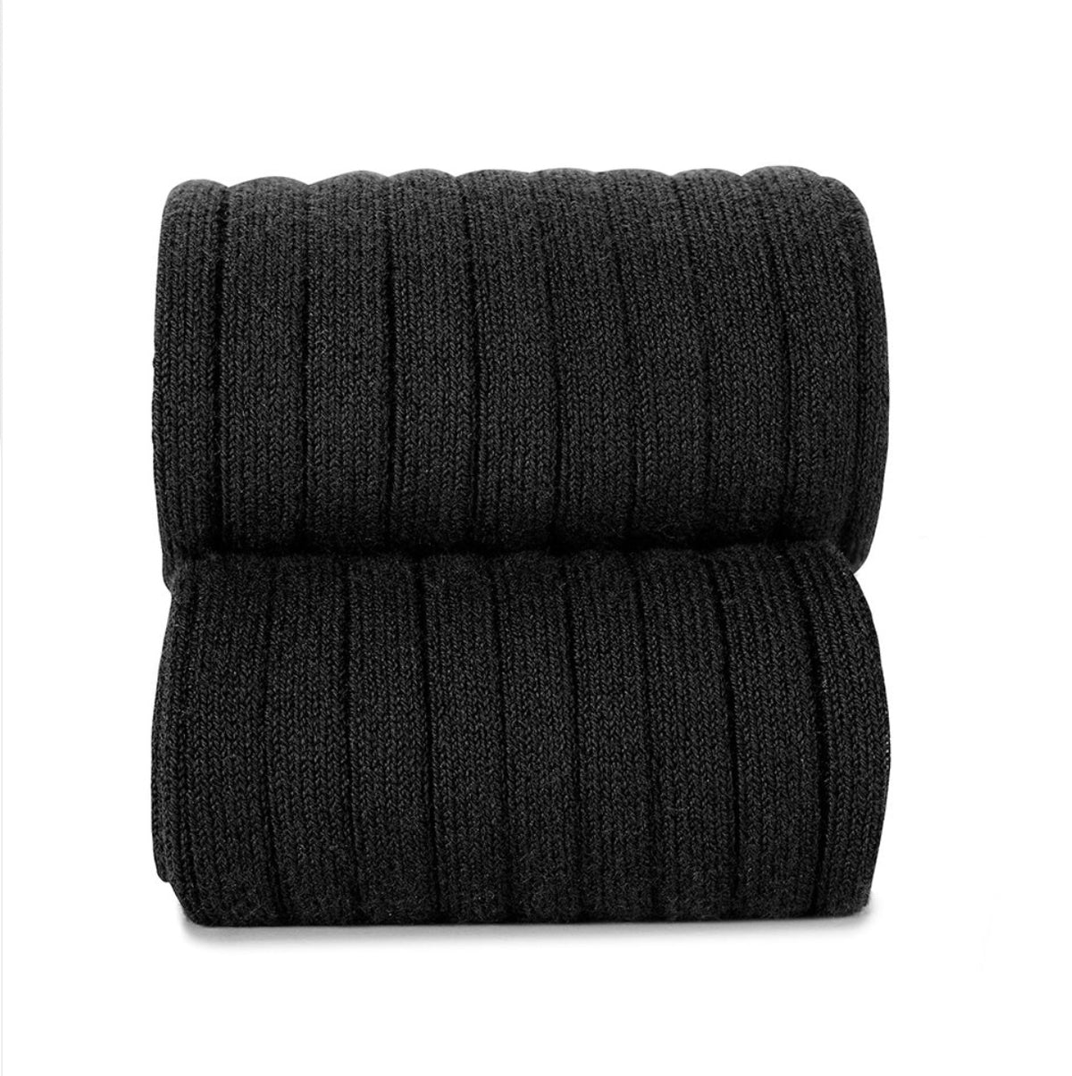 Condor Black Knee High Rib Socks