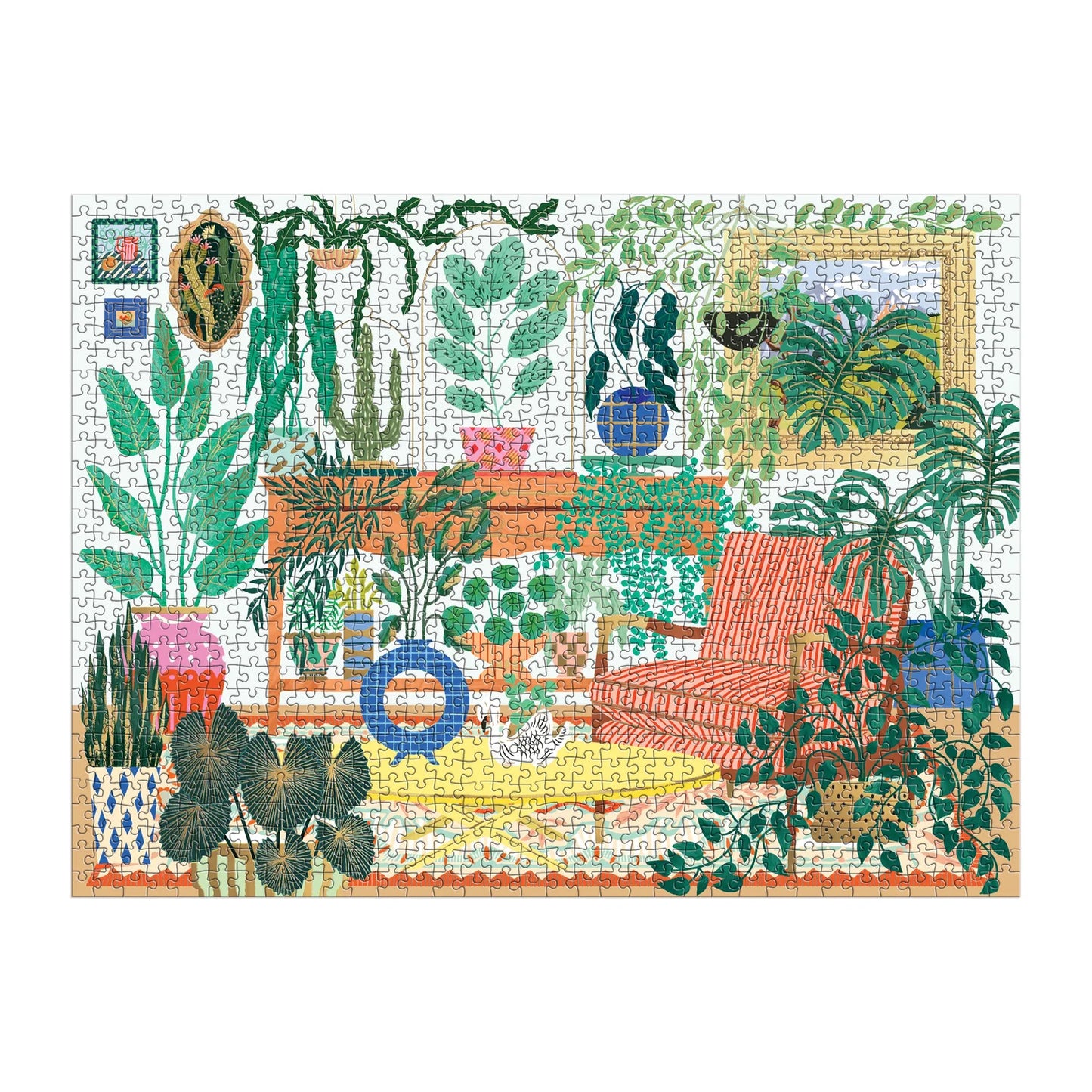 Galison 1000pc Jigsaw Puzzle Houseplant Haven Foil
