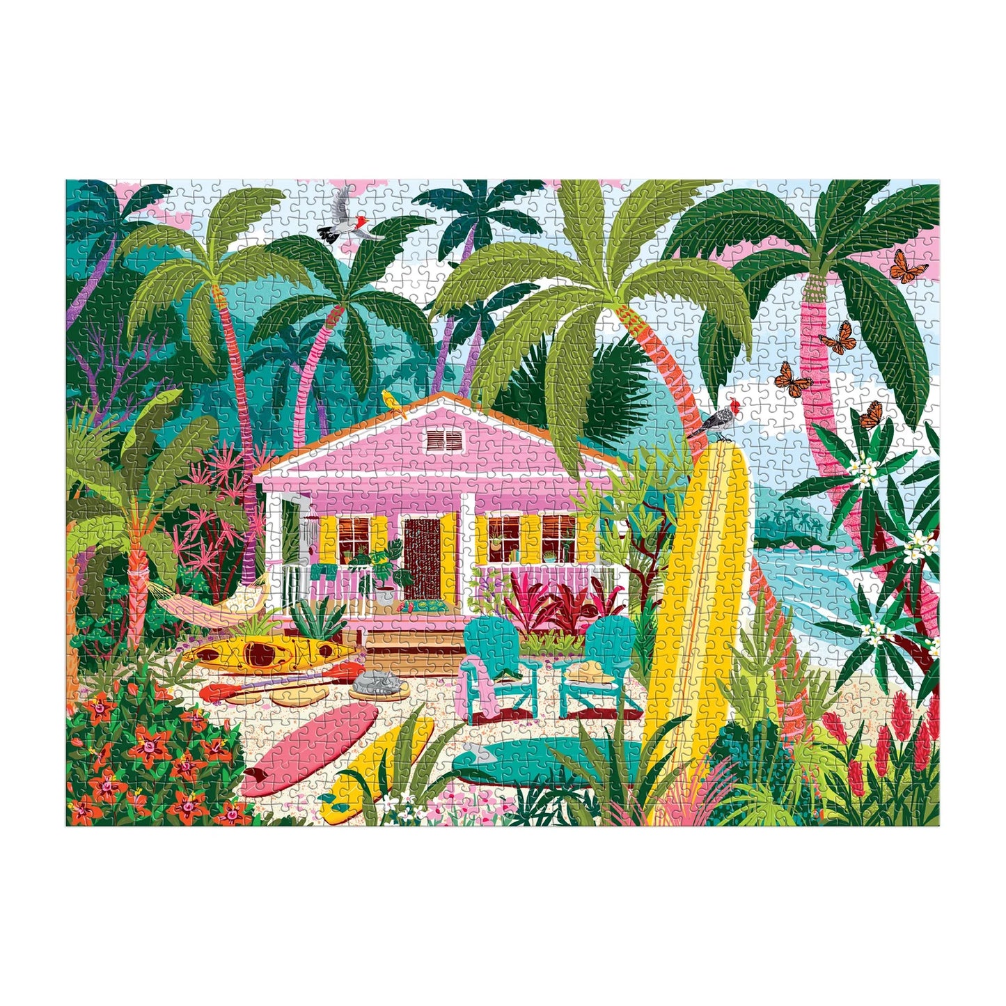 Galison 1000pc Jigsaw Puzzle Surfside Bungalow