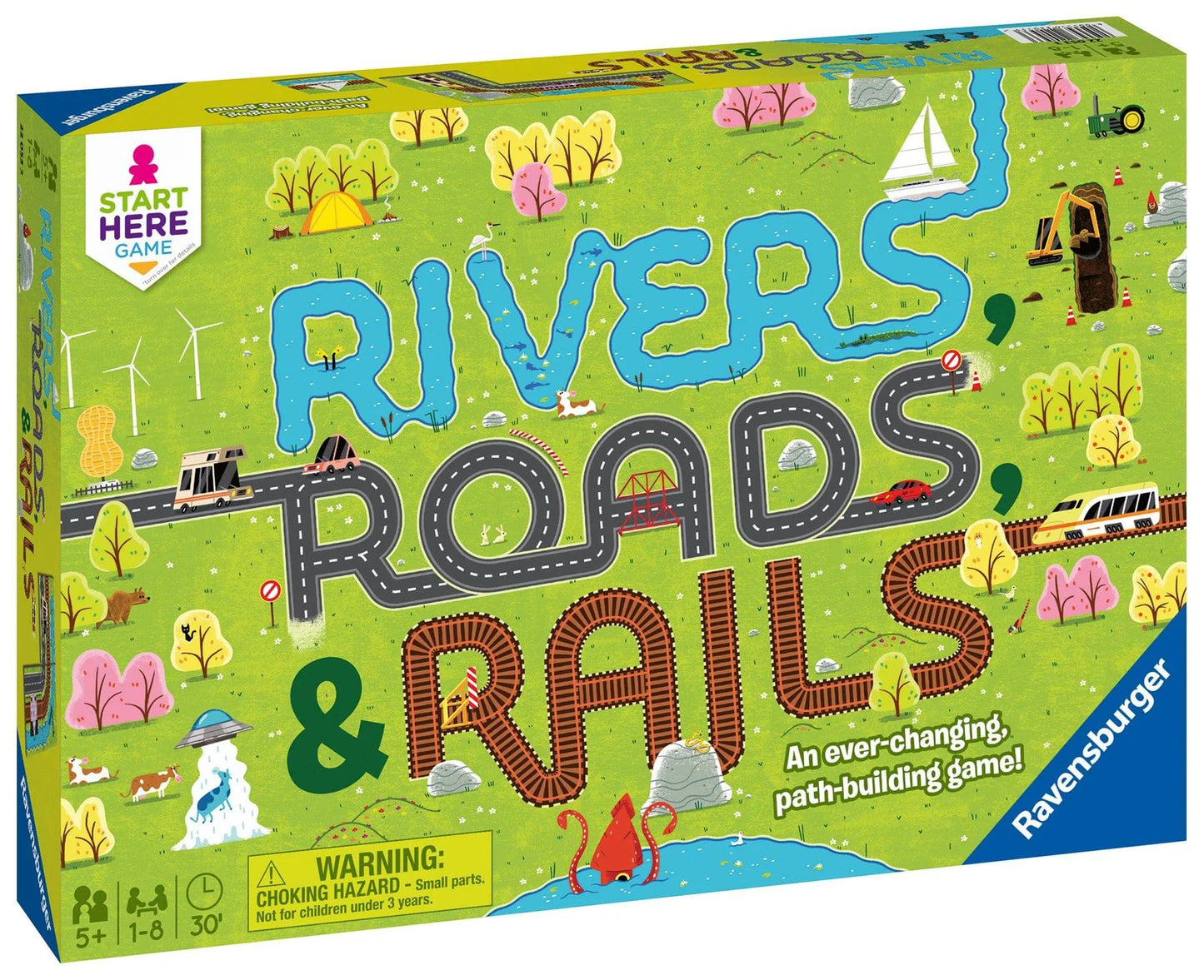 Ravensburger Rivers Roads & Rails Game