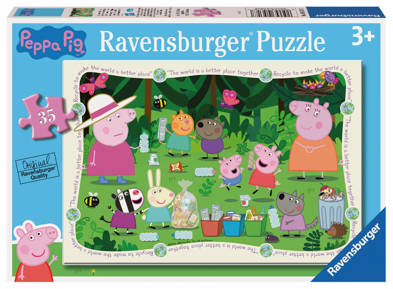 Ravensburger Peppa Pig Recycle Together! Puzzle 35 Pieces