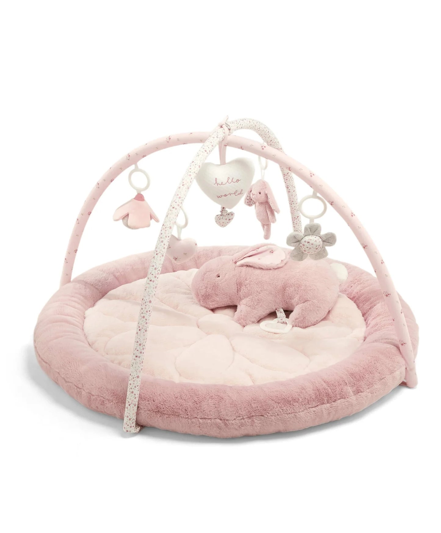 Mamas & Papas Welcome to the World Pink Bunny Playmat