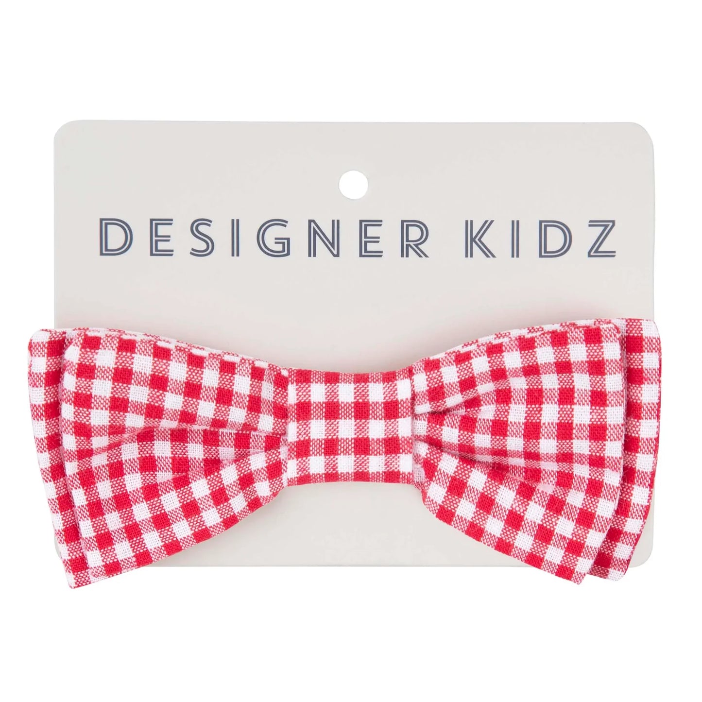 Designer Kids Red Gingham Bow Tie