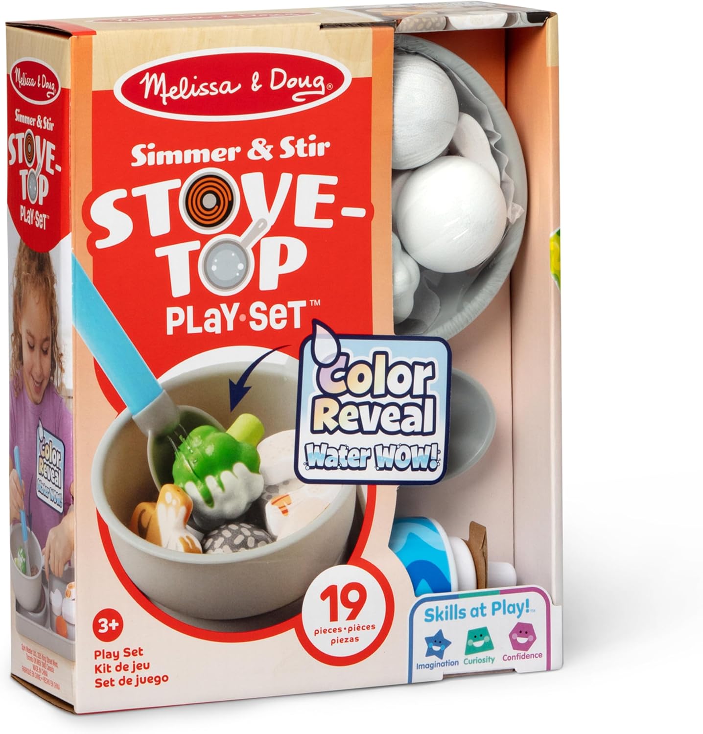 Melissa & Doug Water Wow Simmer & Stir Stove Top Play Set
