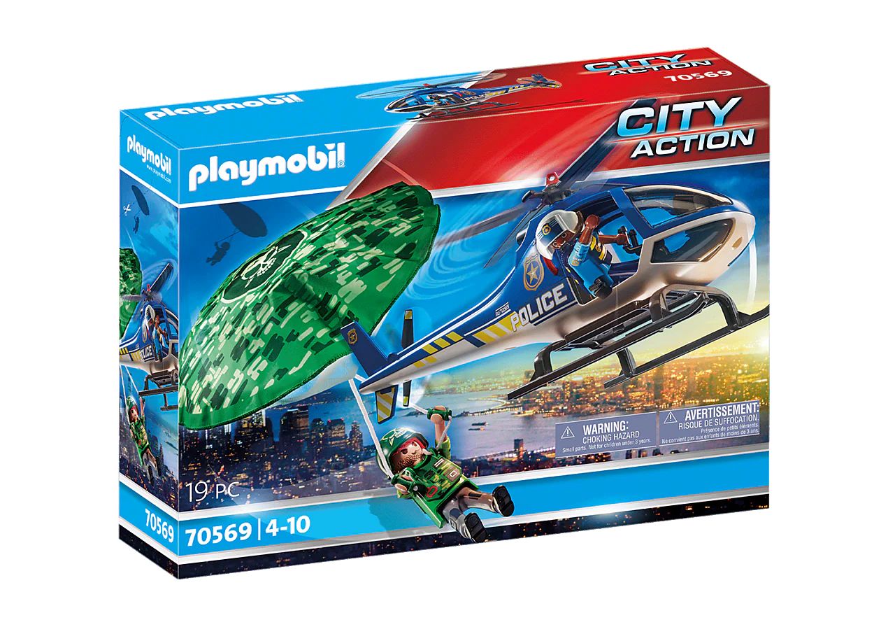 PlayMobil Police Parachute Search Helicopter