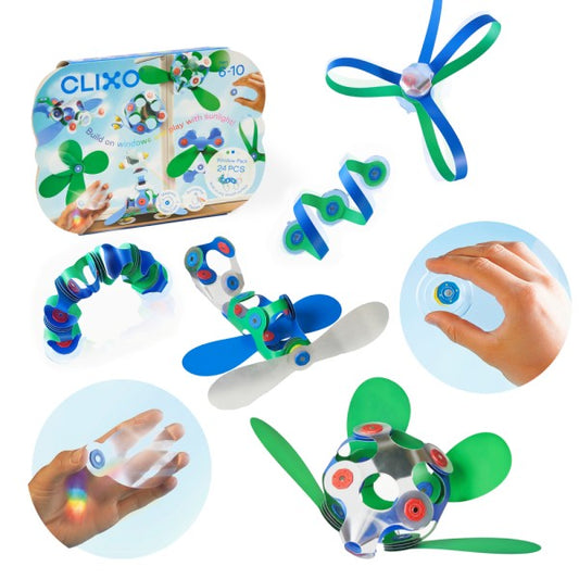 Clixo Magnetic Toy 24pc Windows Pack