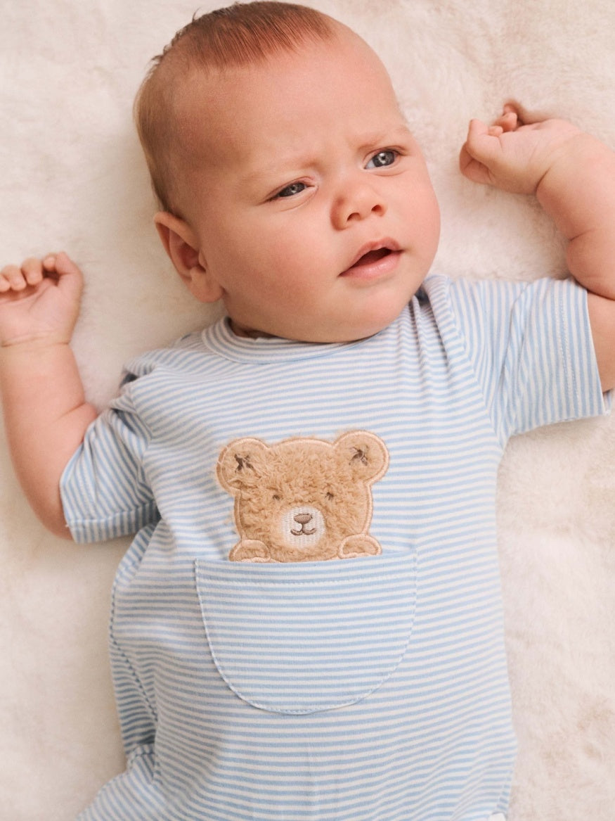 Huxbaby Peekaboo Hux Stripe Bodysuit
