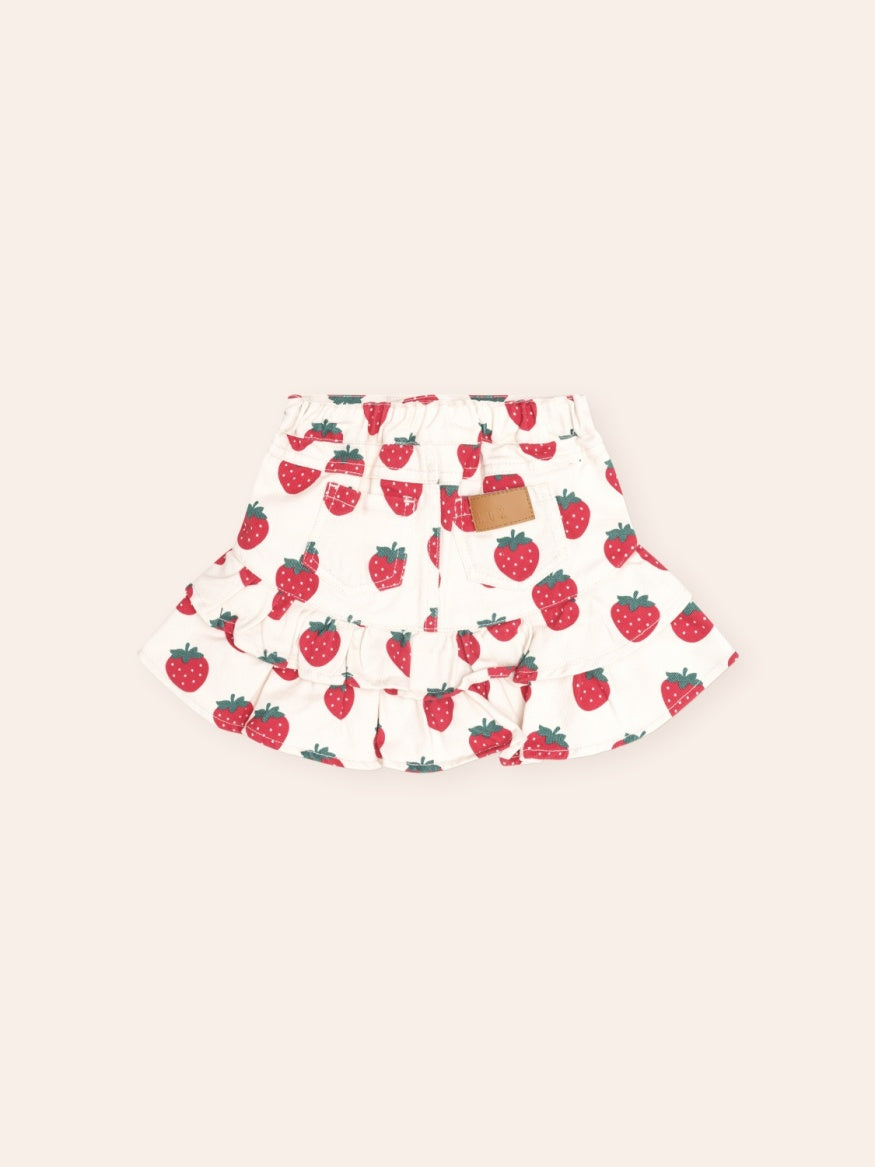 Huxbaby Strawberry Tiered Skirt