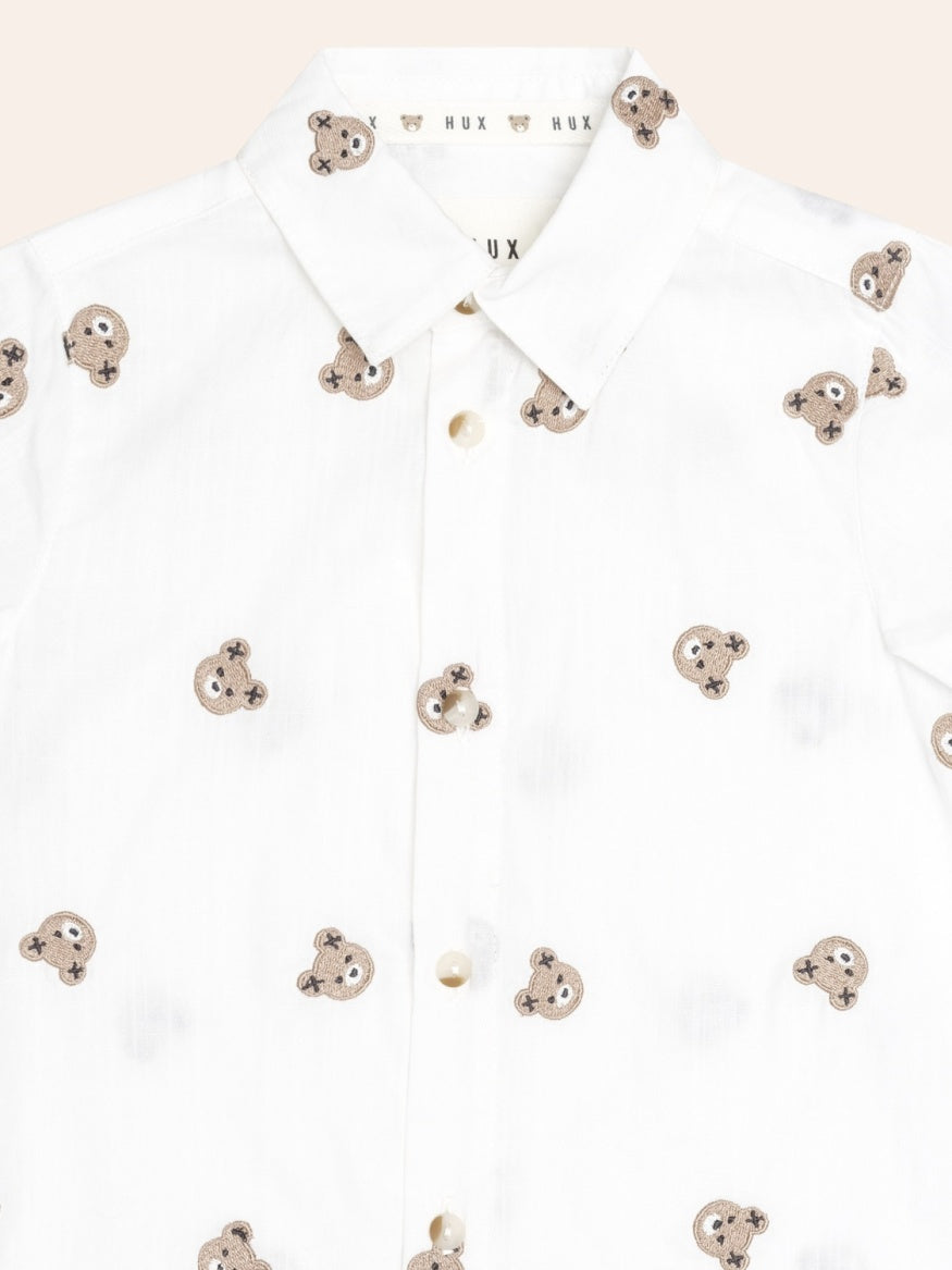 Huxbaby All Over Hux Emb Short Sleeve Shirt