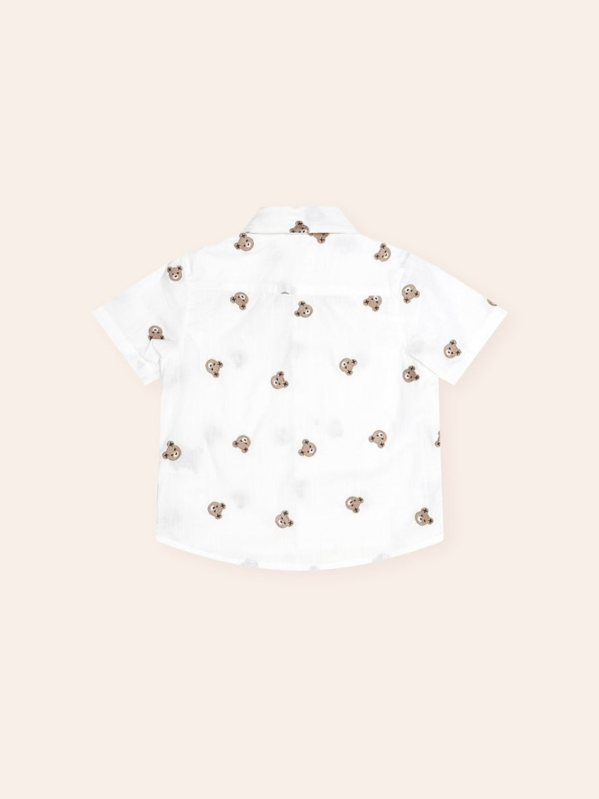 Huxbaby All Over Hux Emb Short Sleeve Shirt