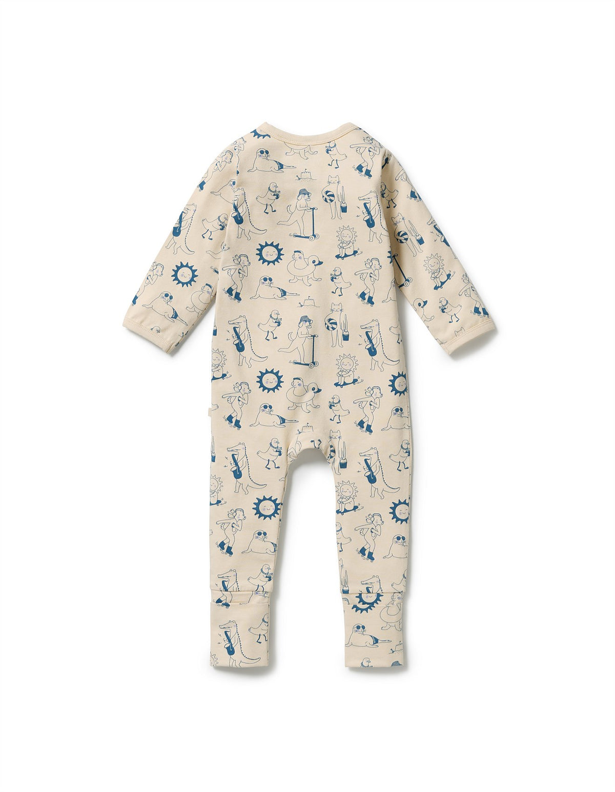 Wilson & Frenchy Tout Est Magique Organic Zipsuit with Feet