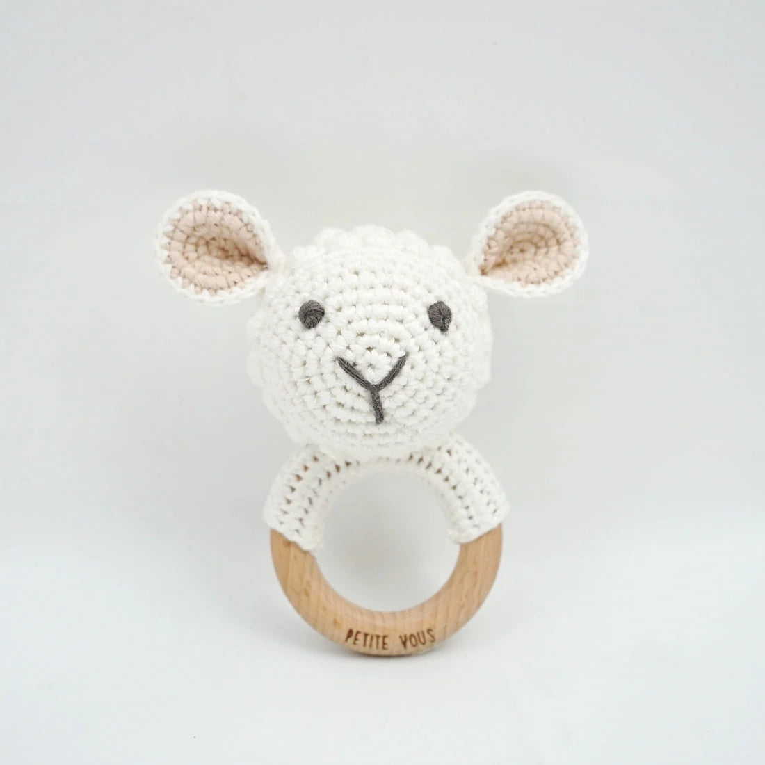 Petite Vous Crochet Ring Rattle Ellis Lulu Lamb