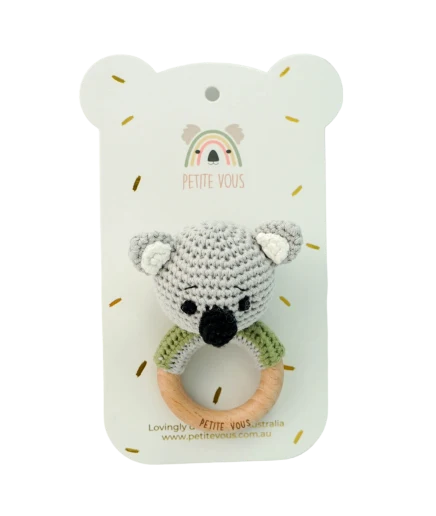 Petite Vous Crochet Ring Rattle Ozzie Koala