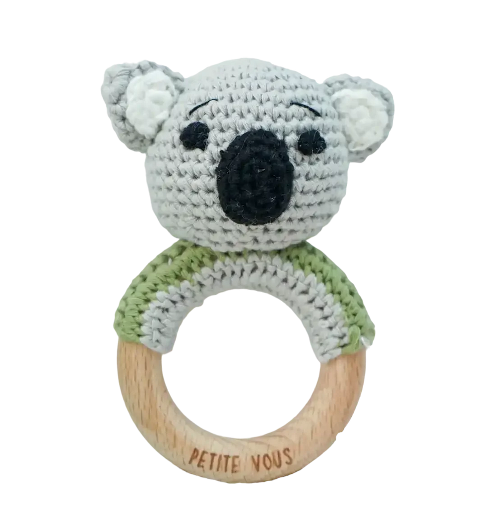 Petite Vous Crochet Ring Rattle Ozzie Koala