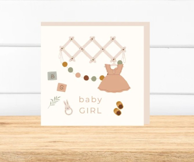 Petite Vous Greeting Card Baby Girl Nursery