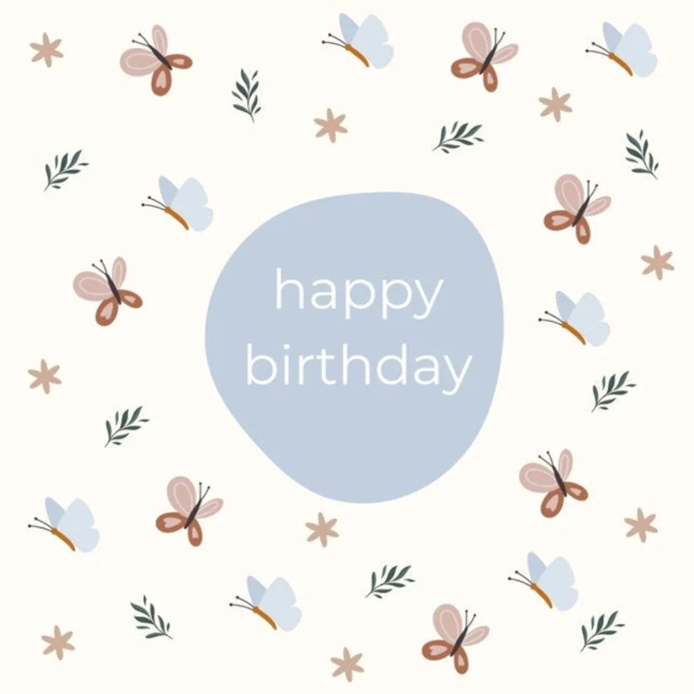 Petite Vous Greeting Card Happy Birthday Butterflies