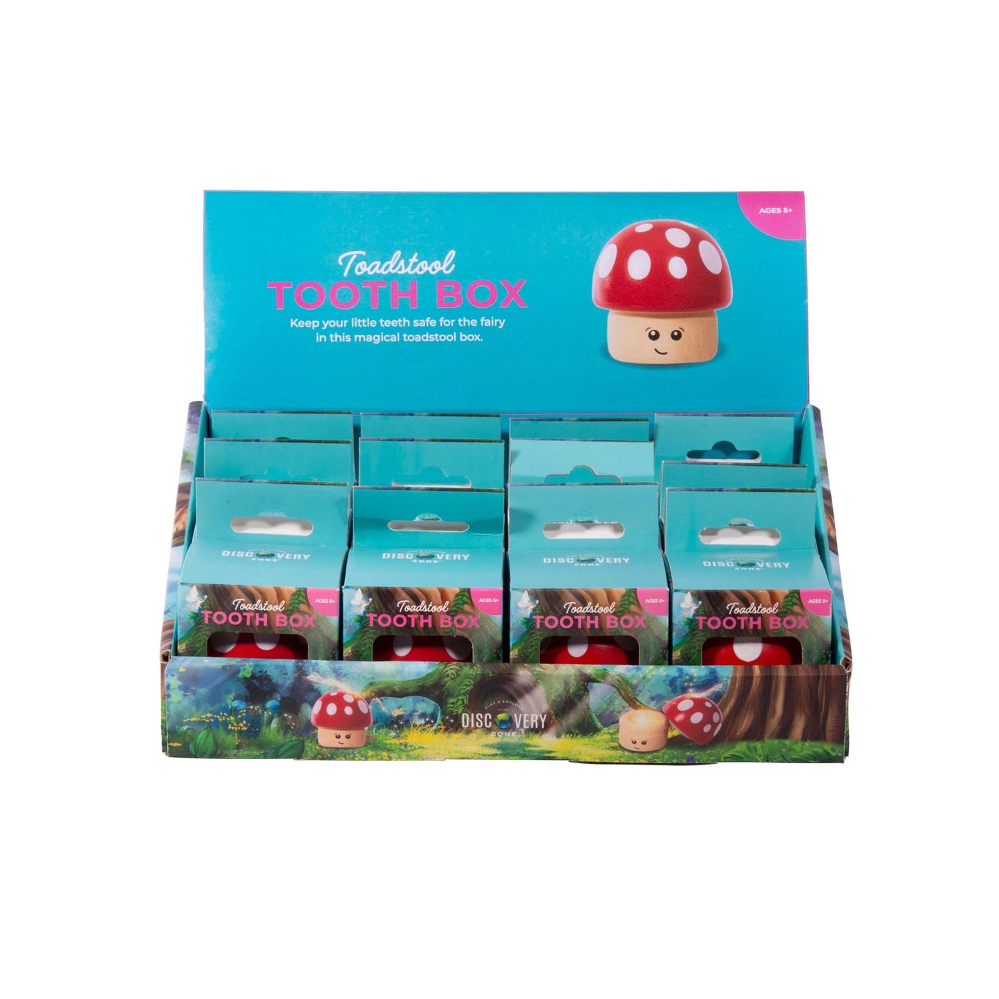 Discovery Zone Make Wooden Toadstool Tooth Fairy Box