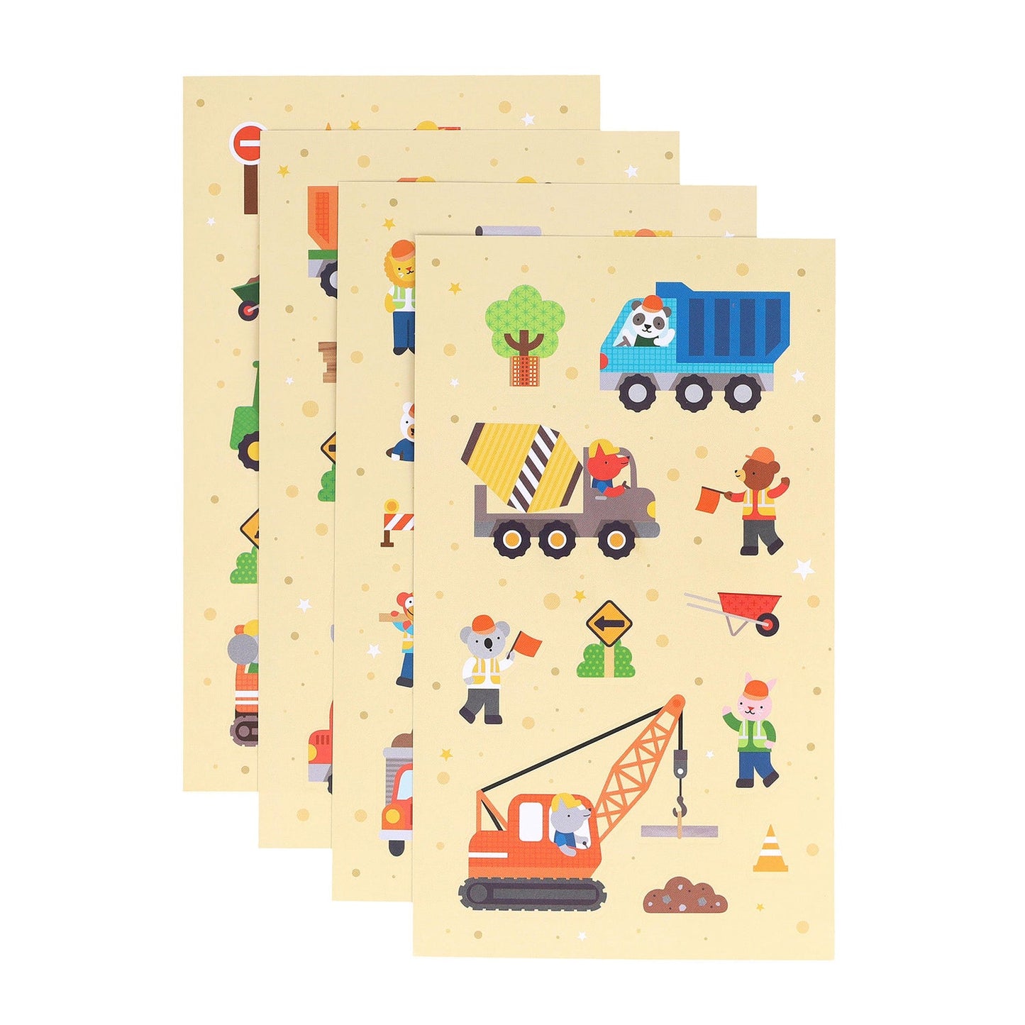 Petit Collage Mini Sticker Set Little Builders