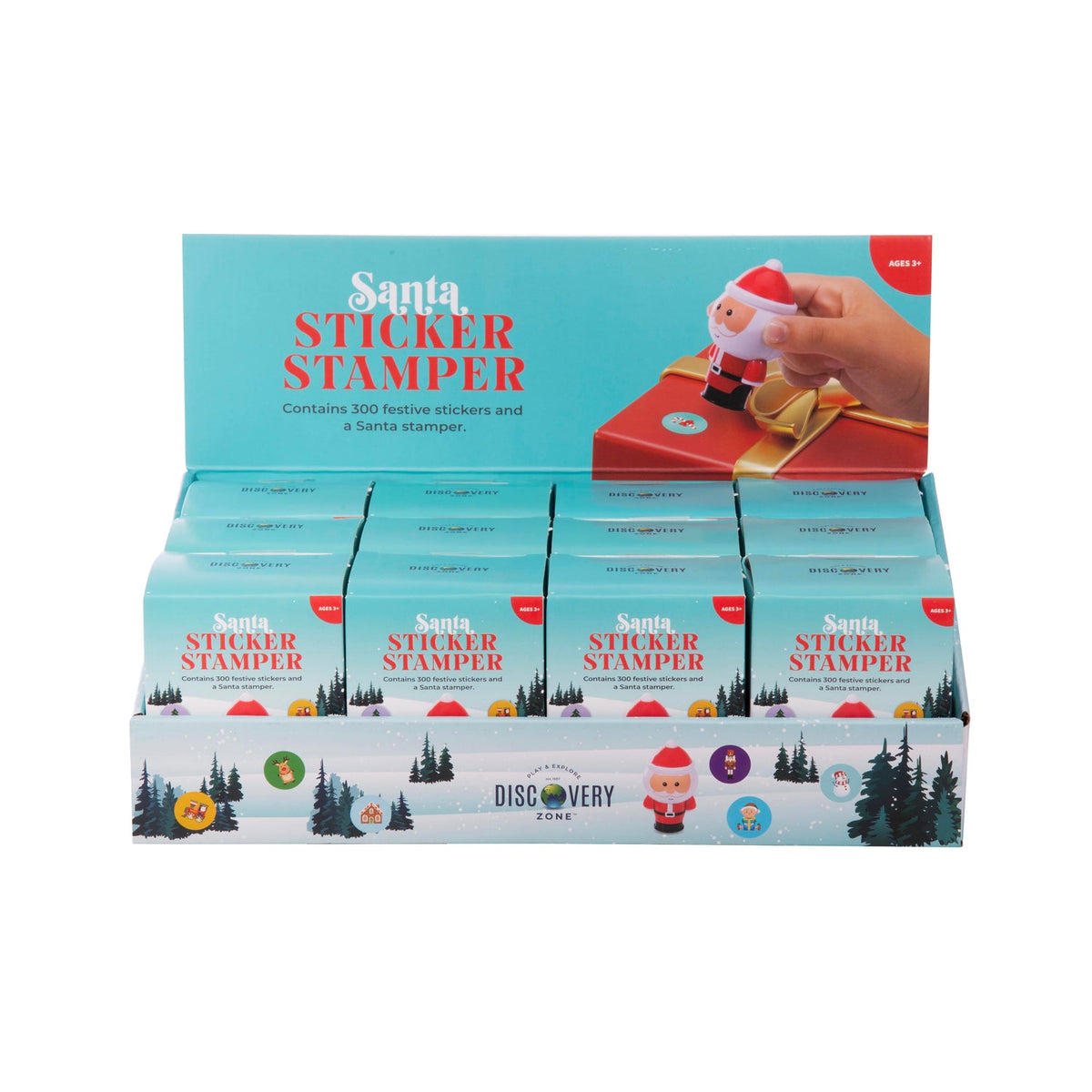 Discovery Zone Santa Sticker Stamper