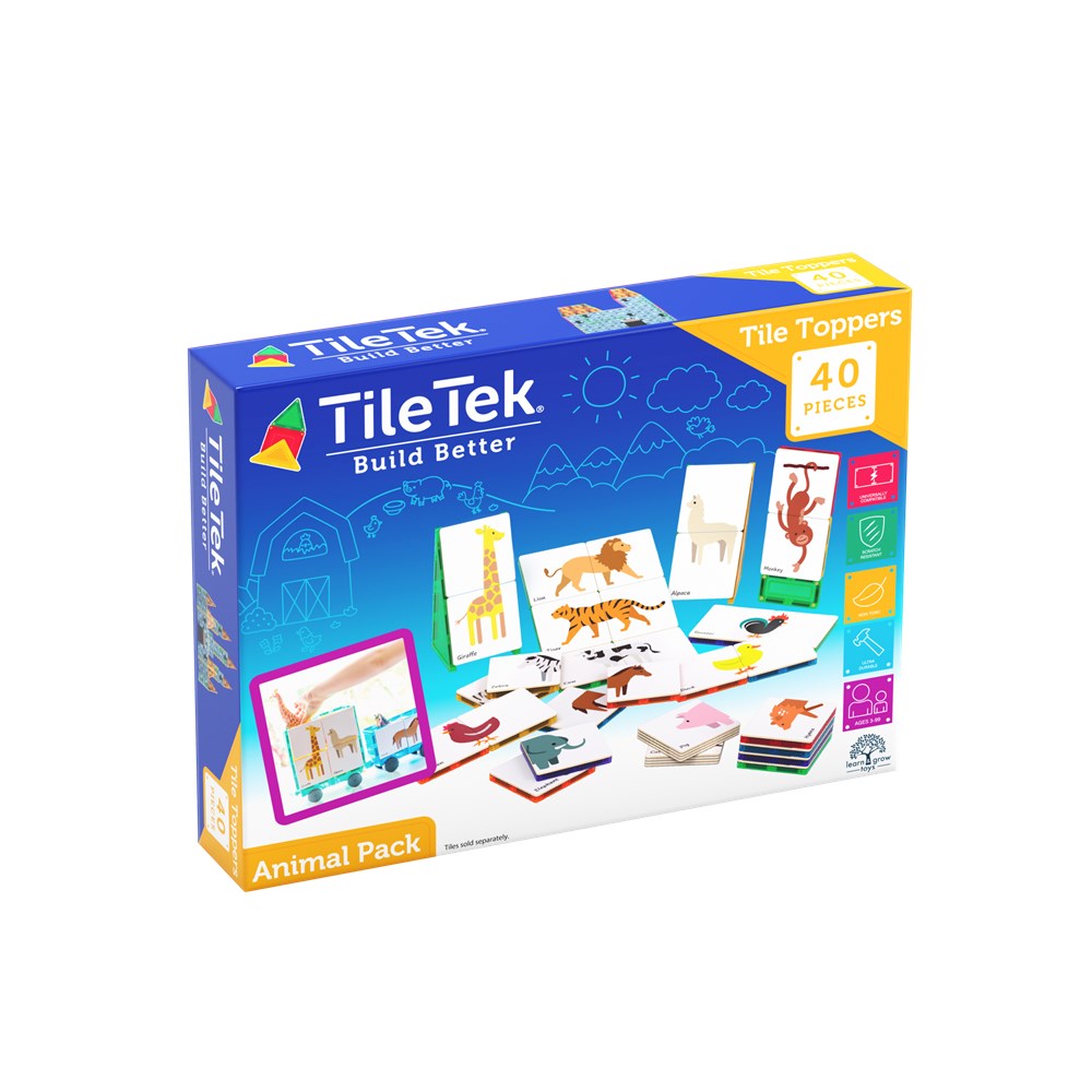 TileTek 40 Piece Tile Topper Animal Pack