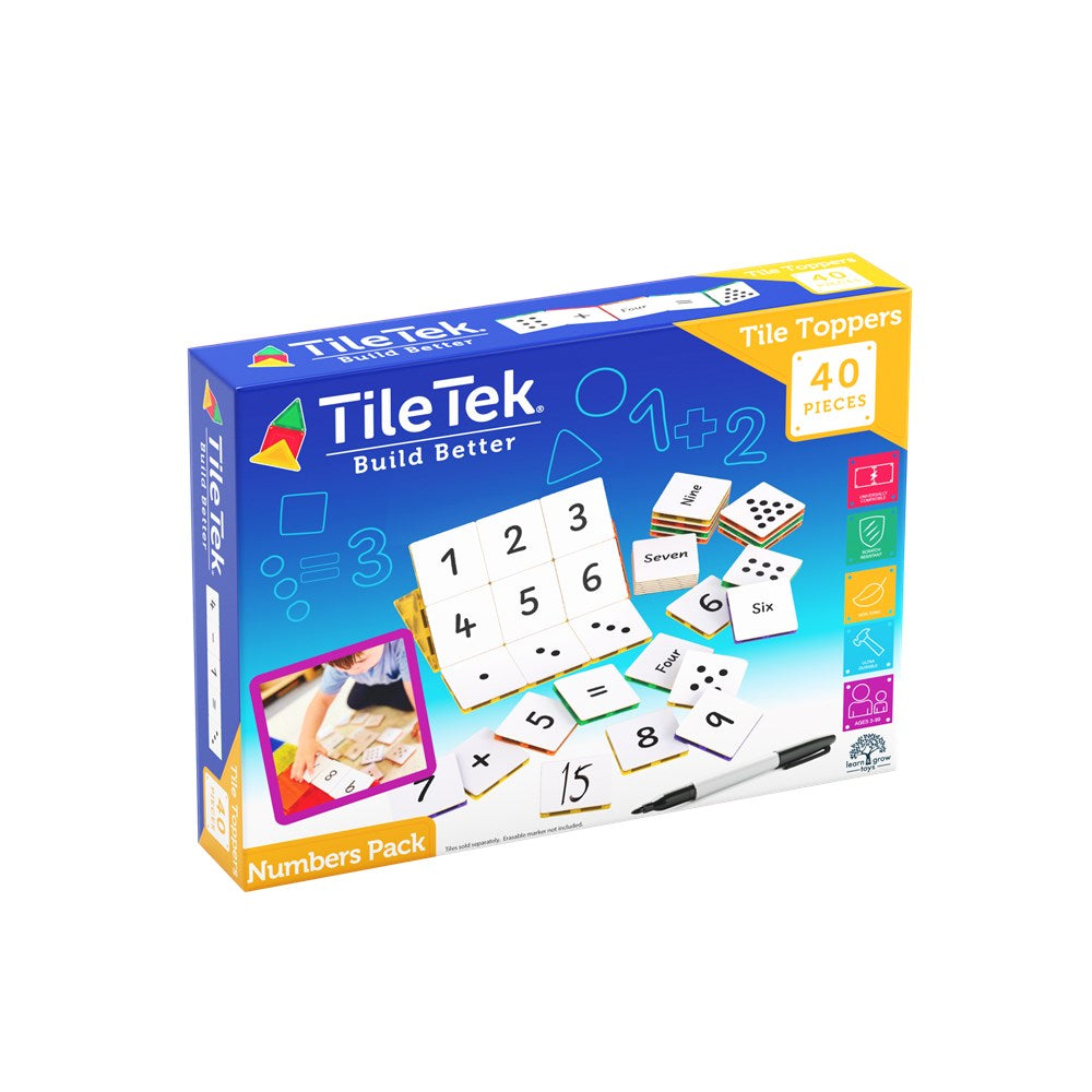 TileTek 40 Piece Tile Topper Numbers Pack