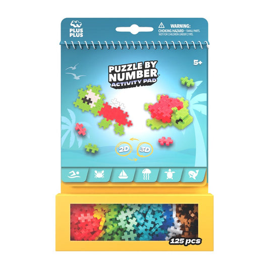 Plus-Plus Activity Pad Puzzle by Number Ocean