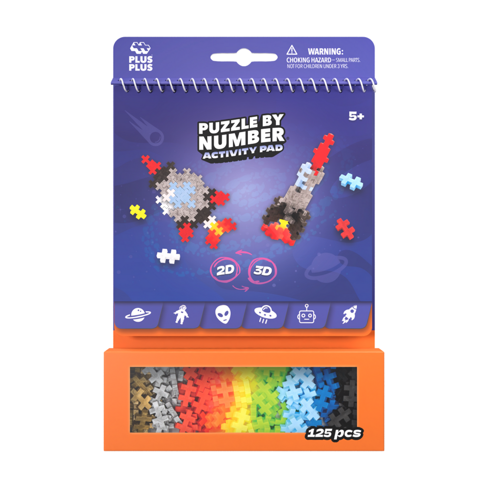 Plus-Plus Activity Pad Puzzle by Number Space