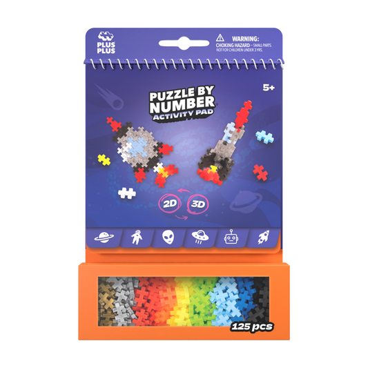 Plus-Plus Activity Pad Puzzle by Number Space