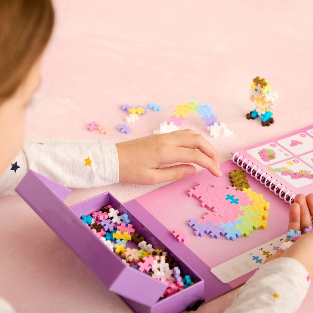 Plus-Plus Activity Pad Puzzle by Number Fairy Tale Unicorns