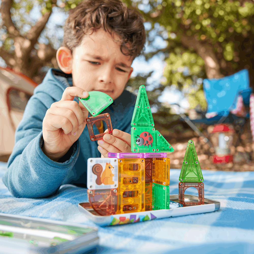 MAGNA-TILES microMAGS Tree House Travel Set 24pc