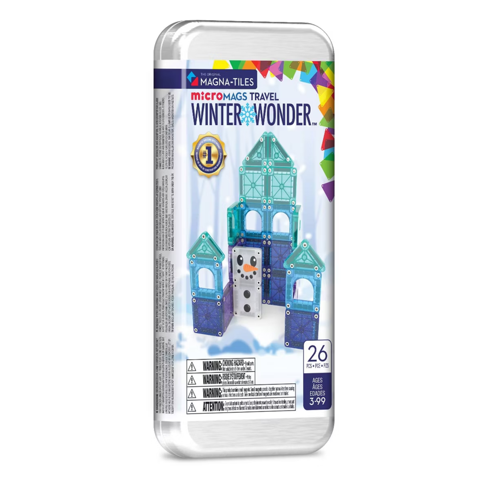 MAGNA-TILES microMAGS Winter Wonder Travel Set 26pc
