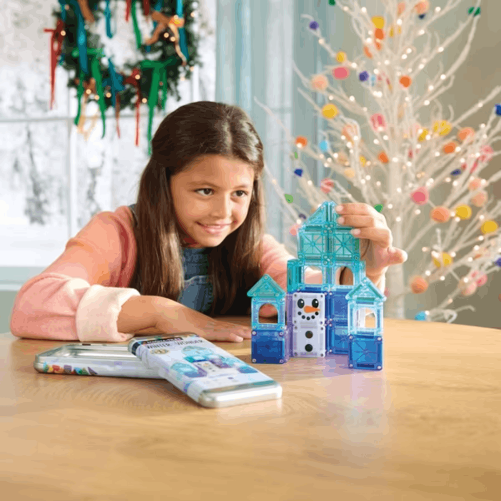 MAGNA-TILES microMAGS Winter Wonder Travel Set 26pc