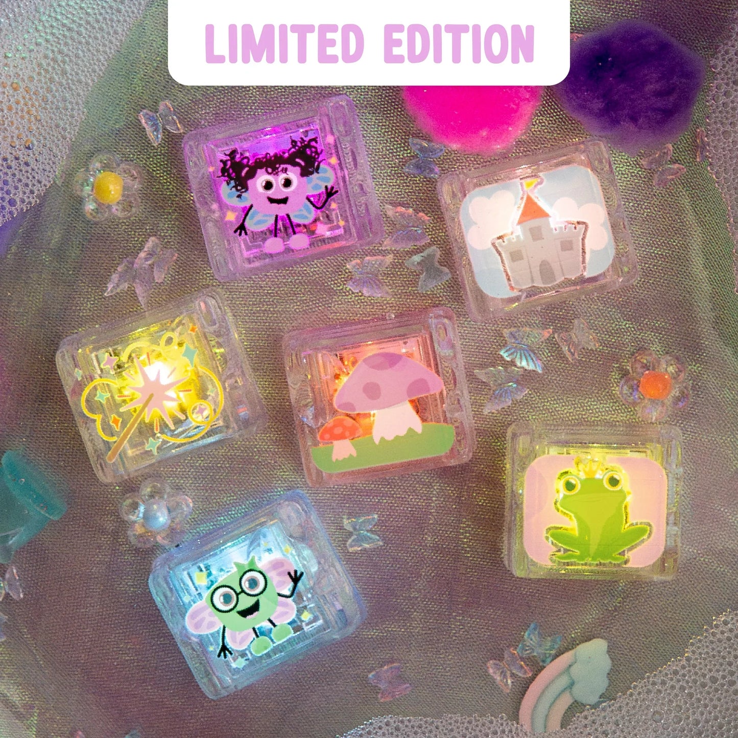 Glo Pals Limited Edition Light-Up Cubes, 6-Pack Fairy Gift Set