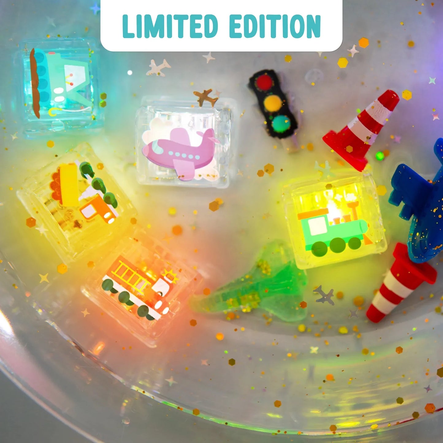 Glo Pals Limited Edition Light-Up Cubes, 6-Pack Auto Gift Set