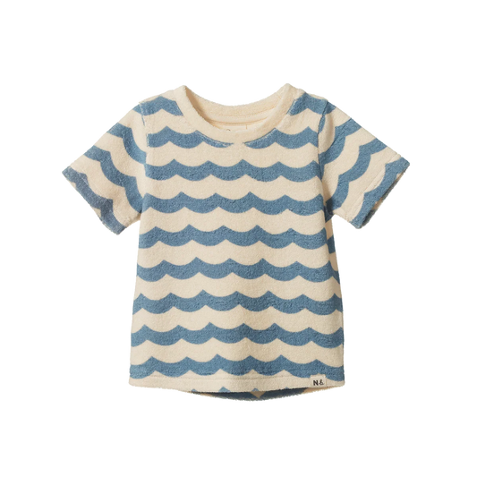 Nature Baby River Tee Terry Waves Print