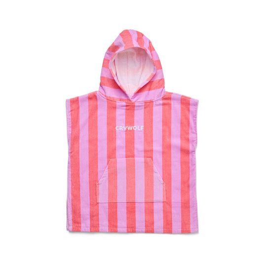 Crywolf Hooded Towel Flamingo Stripe