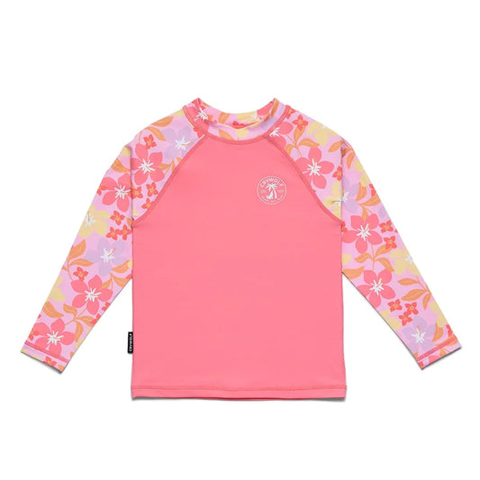 Crywolf Long Sleeve Rash Vest Hibiscus Daze