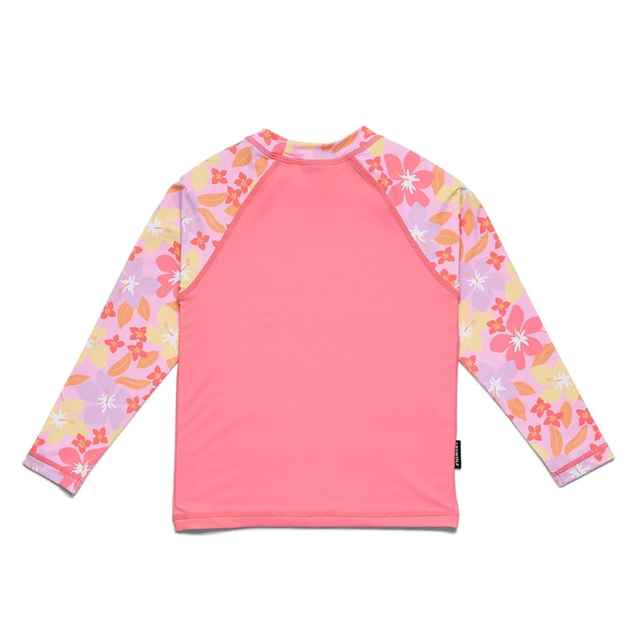 Crywolf Long Sleeve Rash Vest Hibiscus Daze