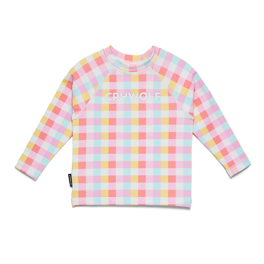 Crywolf Baby Rash Vest Pop Gingham