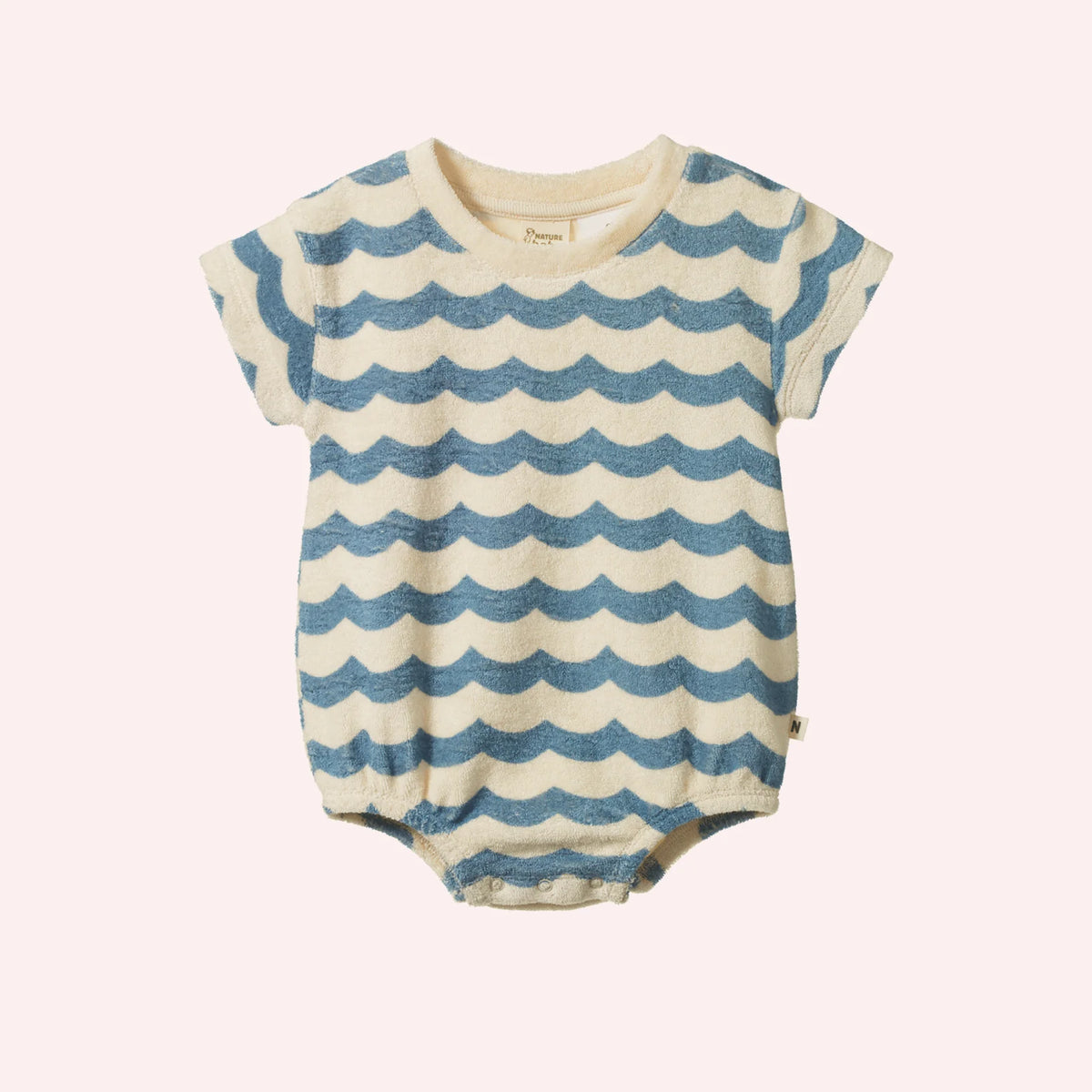 Nature Baby Juno Romper Terry Waves Print