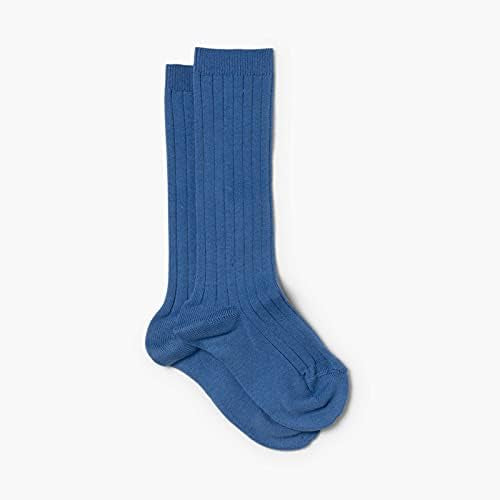 Condor Blue Knee High Rib Socks