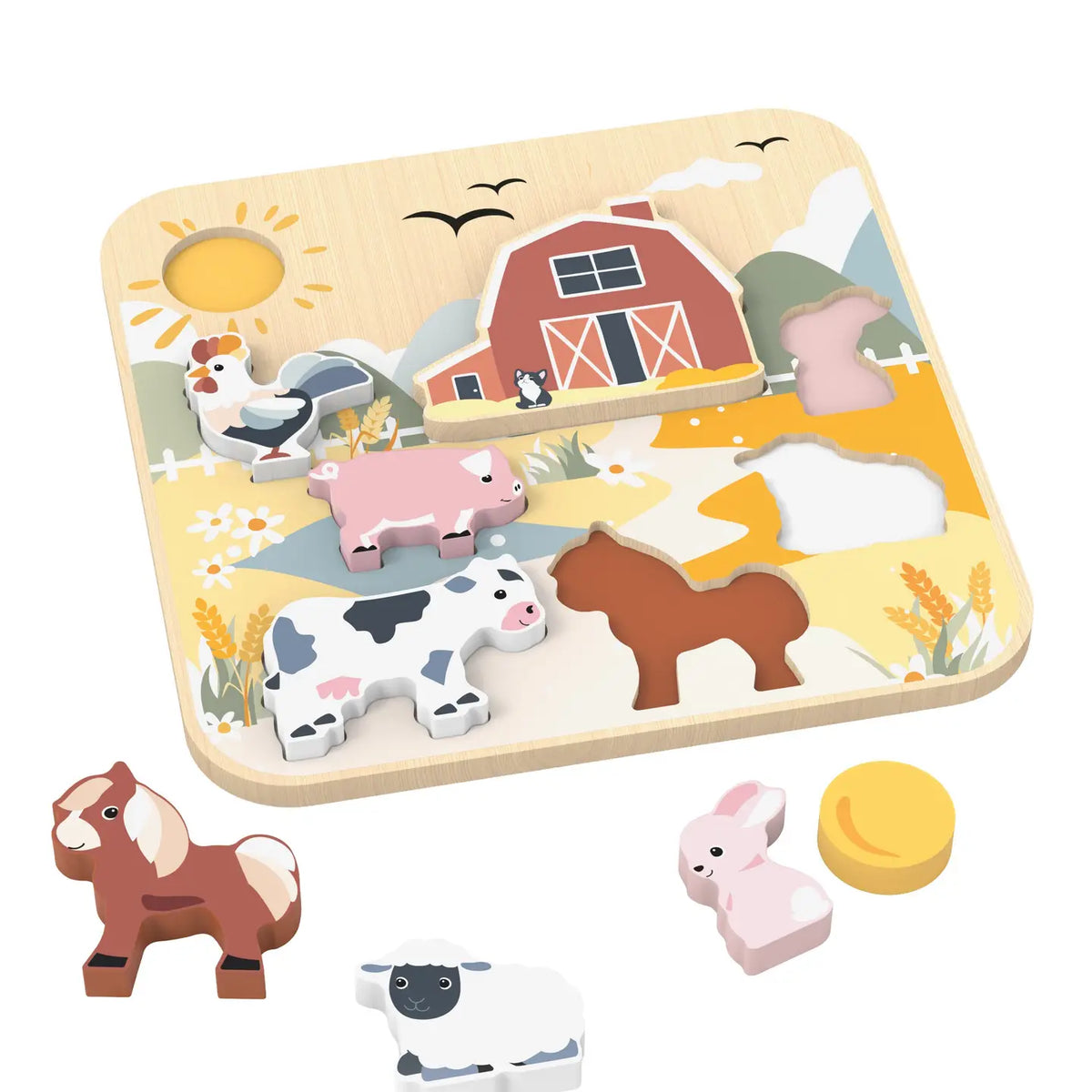 Speedy Monkey Jumbo Farm Chunky Puzzle