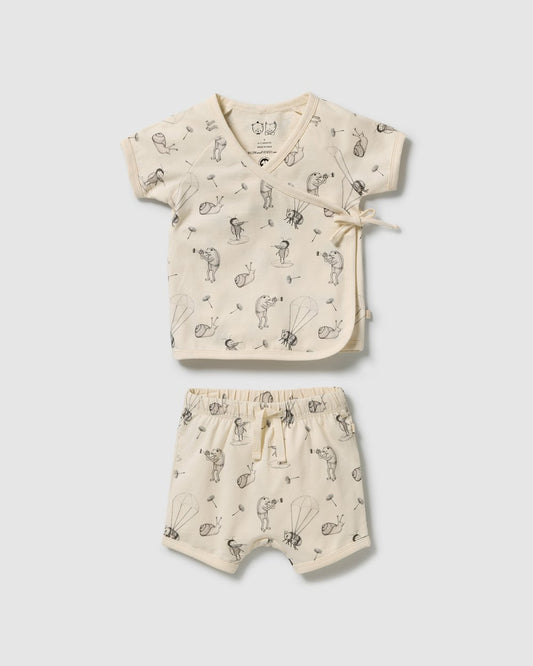 Wilson & Frenchy Whispering Willows Organic Kimono Set