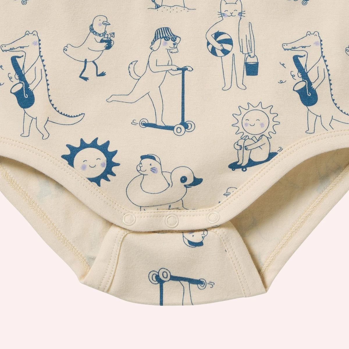 Wilson & Frenchy Tout Est Magique Organic Henley Bodysuit