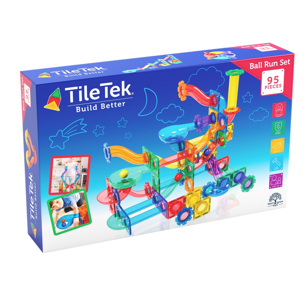 TileTek 95 Piece Ball Run Set