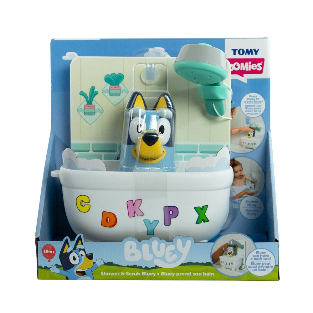 Tomy Toomies Shower & Scrub Bluey