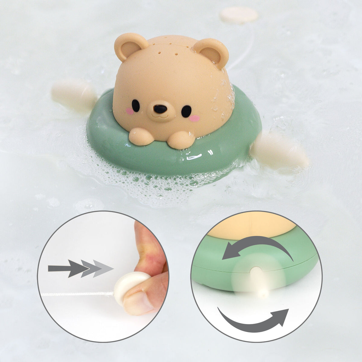 Tiger Tribe Bath Paddle Boat Bear